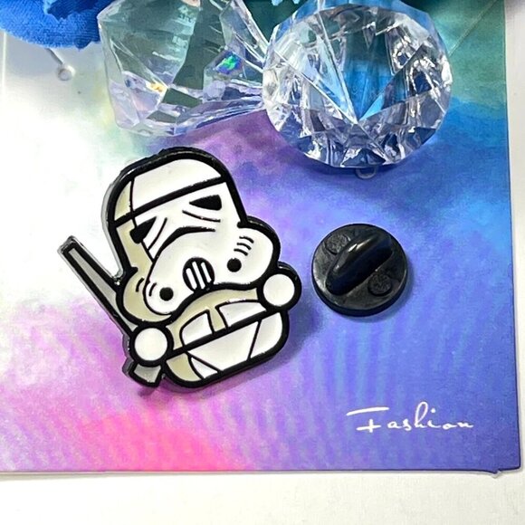 Star Wars Lapel Pin Villain Storm Trooper Brooch Badge Pin Accessories Jewelry - Picture 5 of 6